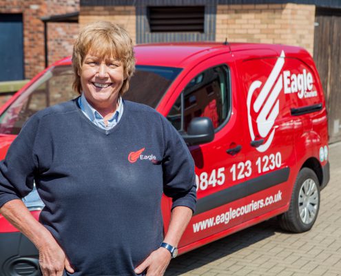 June Dyer a team member at Eagle Couriers a Courier Scotland
