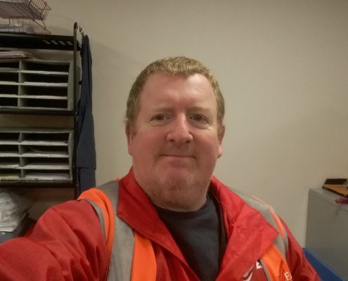 Brian team member focus for Courier Scotland company