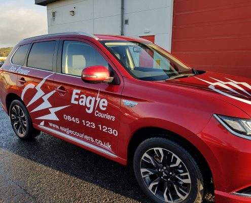 Scottish Courier Electric Plug In Hybrid Vehicle Green Transport and Logistics