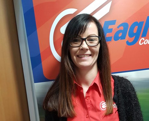 Louise employee of Courier Scotland company, Eagle Couriers