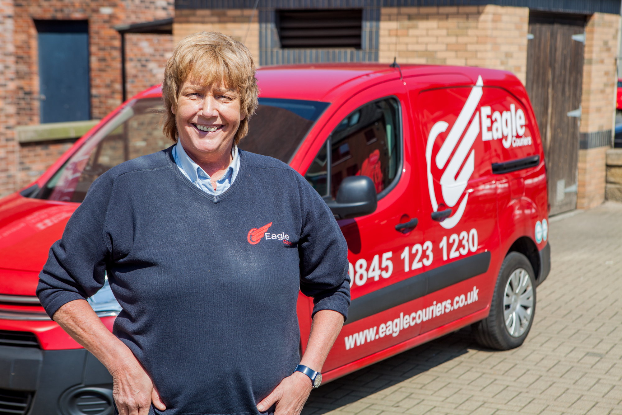 June Dyer a team member at Eagle Couriers a Courier Scotland