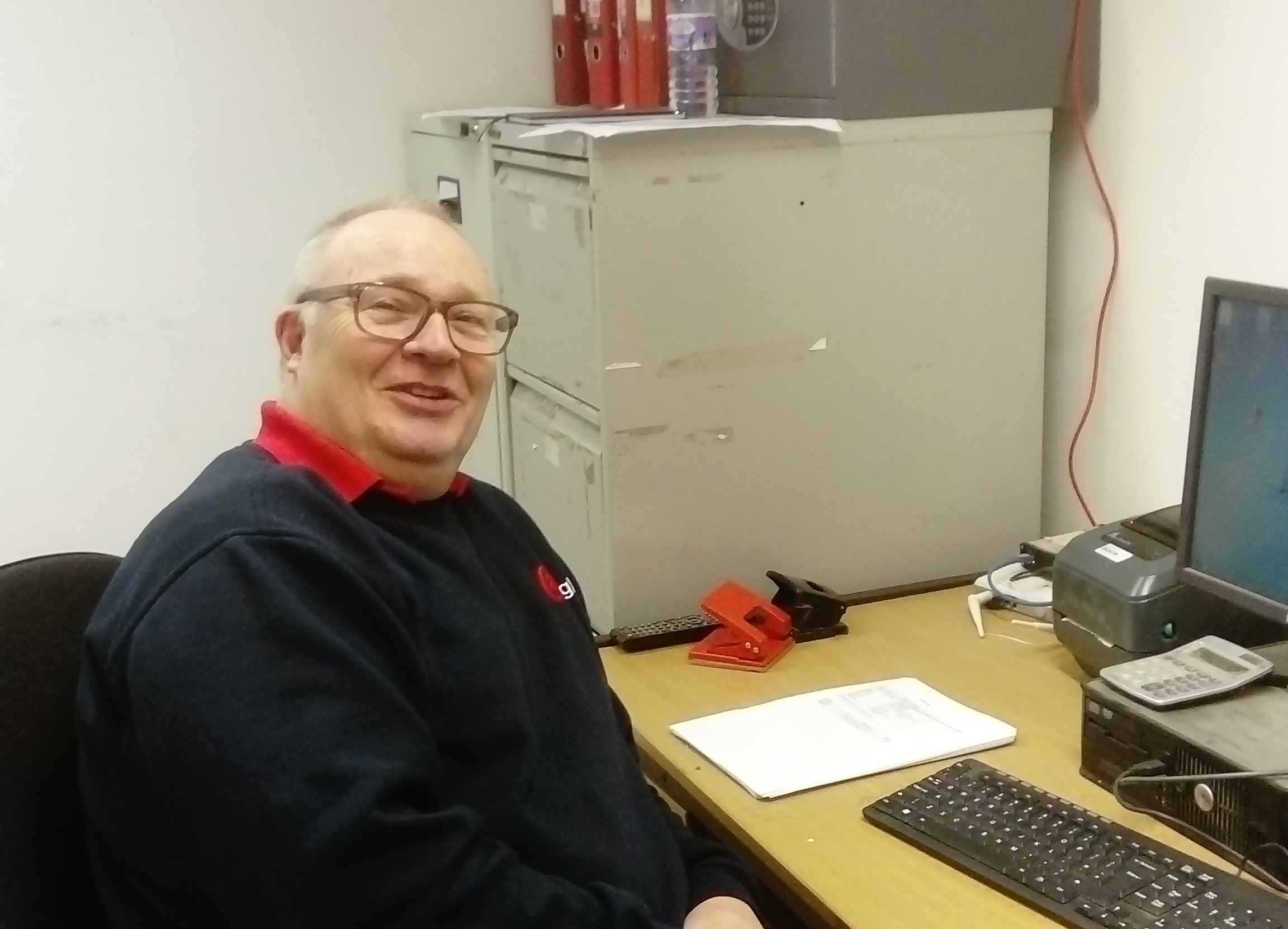 David Campbell, Depot Supervisor, at Scottish Courier company, Eagle Couriers