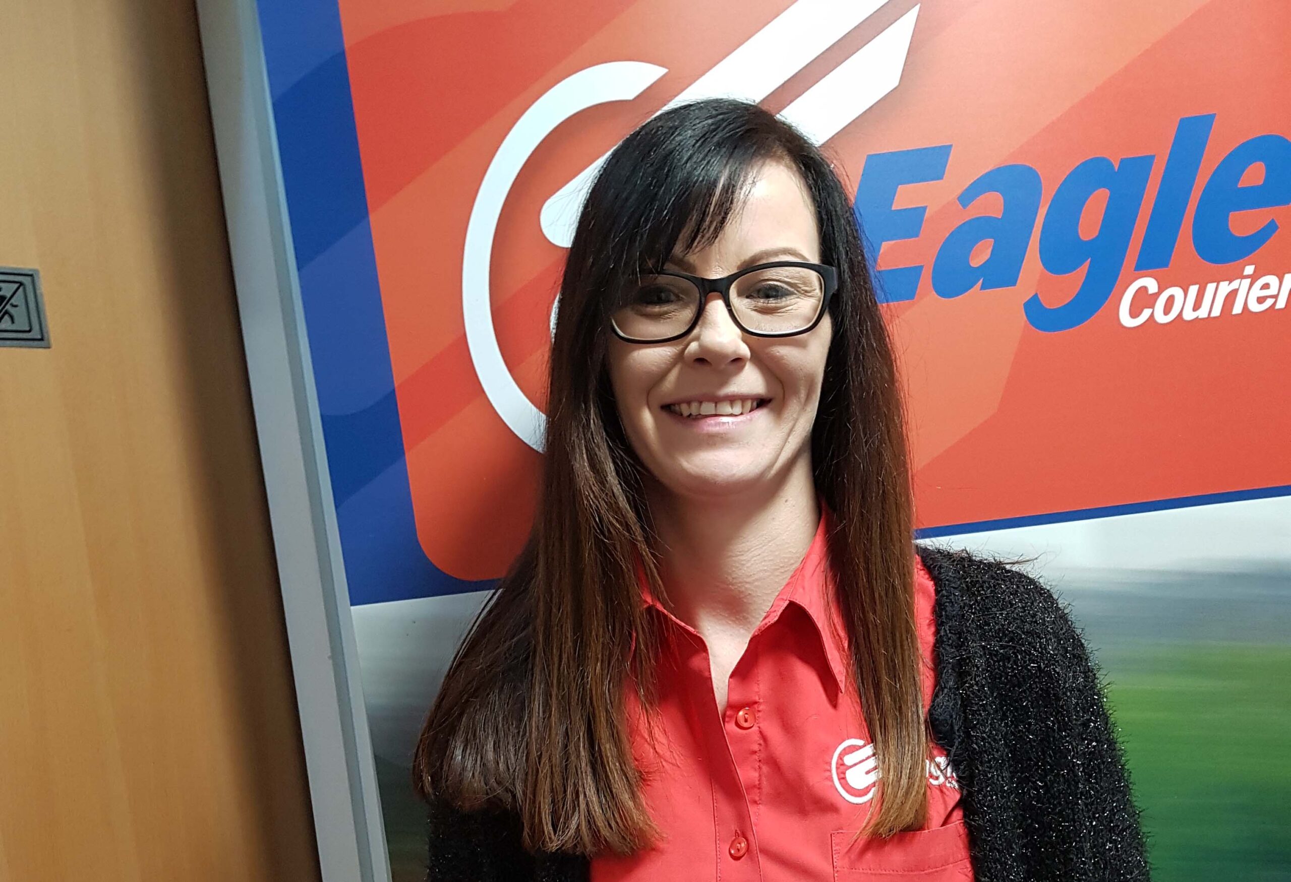 Louise employee of Courier Scotland company, Eagle Couriers