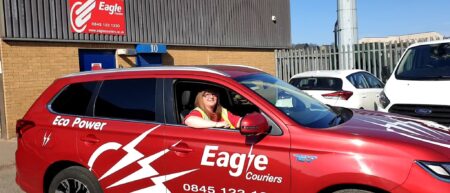 Alyson McKell, veteran driver with Eagle Couriers in Scotland