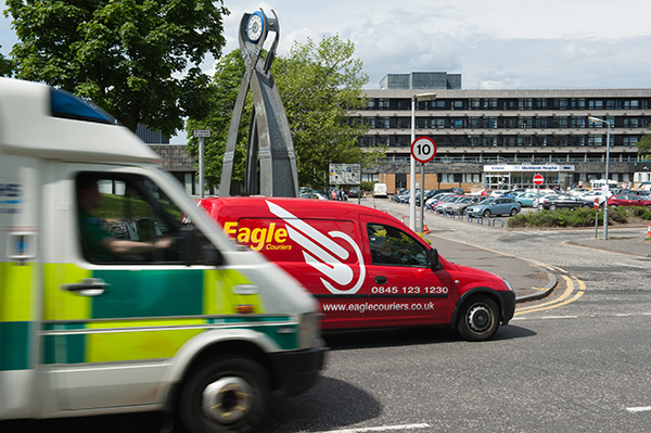 Eagle Couriers works with the Scottish Ambulance Service