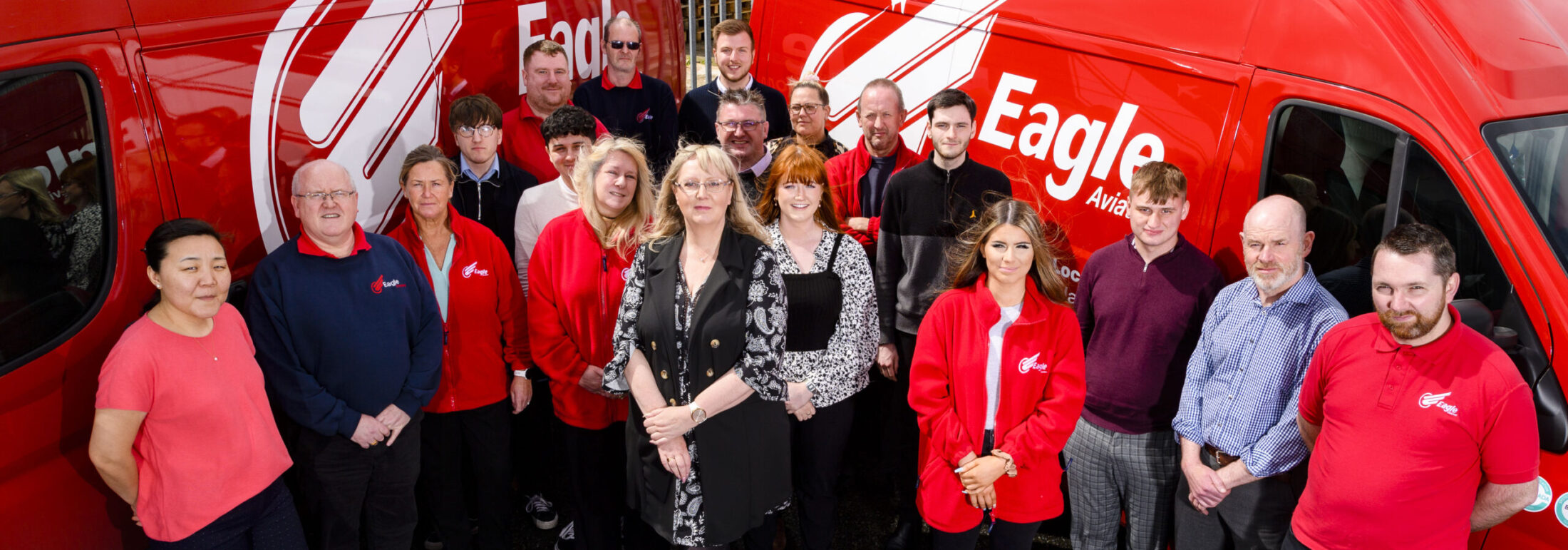 The team at Scotland's independent courier company, Eagle Couriers
