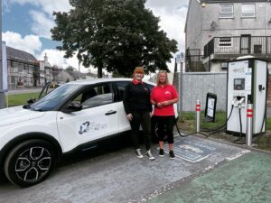 Delivery services Scotland feature Courier duo secure victory in 200-mile EV challenge